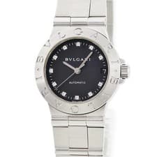 BVLGARI Diagono Sports LCV29S Original factory 11P diamond black date auto