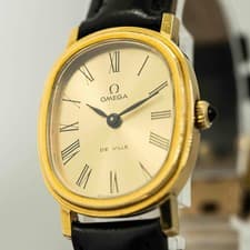 Vintage 1975 *NEAR MINT* OMEGA De Ville Cal.625 MT Winding Roman Gold 23mm Women