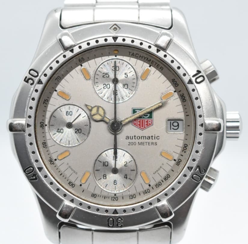 Rare Tag Heuer 760.306 200m 38mm 2000 Series Automatic Stainless Chronograph