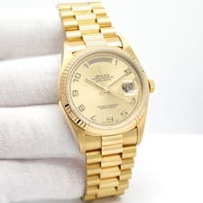 Rolex 18238 Day Date 18K Yellow Gold with Champagne Arabic Dial