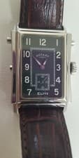 ROTARY ELITE MENS REVERSO DUAL FACE SWISS WATCH WORKING  BATTERIES EXCEL G2U