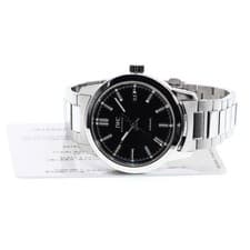 IWC INGENIEUR IW357002 40mm SS Black Dial Automatic Date Watch #C336