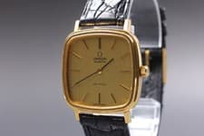 Vintage 1980 Omega De Ville Quartz Gold Dial Cal.1330 Ref.191.0045 [Near Mint]