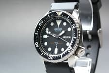 [Exc+5] Vintage Seiko 7548-7000 150mm Diver's Day/Date Quartz Men's Watch