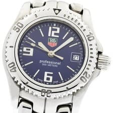 TAG HEUER Link WT1413 Date Blue Dial Quartz Ladies Watch_954859