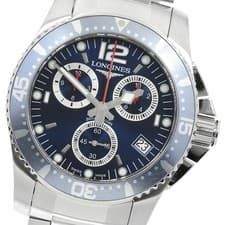 LONGINES L3.643.4 Hydro Conquest Chronograph Quartz Men's _942286 Authentic