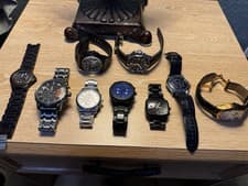 Amazing 9 Watches lot Diesel, Michael Kors, Hamilton, Nixon, Bulova & Cherry Tre