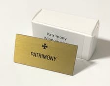 New Vacheron Constantin Patrimony Display Window Plate Plaque w/ Box Rare Gold