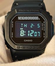 CASIO G SHOCK DW5600 NEIGHBORHOOD LIMITED COLLAB BLACK WATCH RARE VTG BOXED