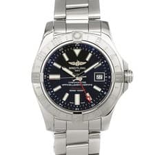 Breitling Avenger II GMT A32390 43mm Stainless Steel Black Dial Automatic #KN416