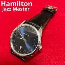 Hamilton H385111 Jazzmaster Timepiece Watch Blue Vintage Authentic Genuine