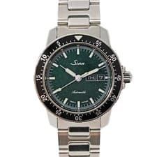 Sinn 104.ST.SA.IG 41mm Stainless Steel Green Dial Automatic Watch Box #KN499