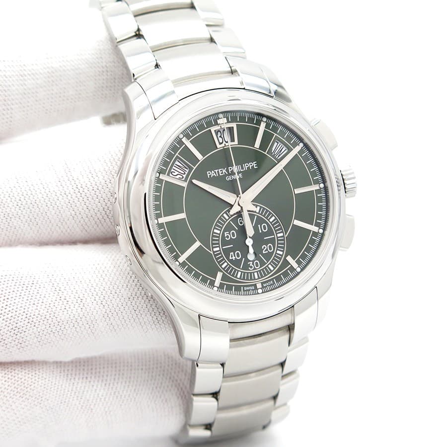 Patek Philippe 5905/1A Annual Calendar Chronograph with Green Dial