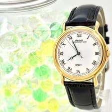 Seiko Spirit Mens Wristwatch Roman Numerals Sweep Seconds Battery Good Condition