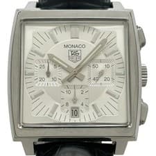 TAG HEUER Monaco Chronograph CW2112 Men's Used Watch