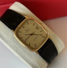 Vintage Omega Seamaster Tank Watch 1982 Quartz 196.0267 Cal 1430 Boxed 30mm