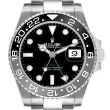 Rolex GMT Master II Black Gray Bruce Wayne Bezel Watch 126710 Box Card Unworn