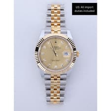 Rolex Datejust 41 126333 Champagne Diamond Jubilee Full Set Box Papers Rolesor