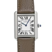 CARTIER Tank Solo Sm FSTA0030 Silver Ladies Used Watch #32031