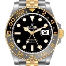 Rolex GMT Master II Zombie Steel Yellow Gold Grey Black Bezel 126713 Box Card