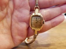 Omega Women's Antique Watch 14K Gold Manual Wind Used