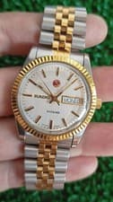 RARE VINTAGE RADO VOYAGER 2 TONE AUTOMATIC 25 JEWELS SWISS MADE GENT WATCH