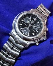 Tag Heuer 6000 Professional Chronograph Swiss Made Men's Watch 42mm Read Details