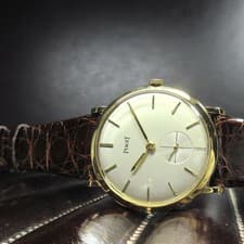 PIAGET 1960s Vintage 10819 Silver Dial Manual Wind Dress Watch 33mm Thin Case
