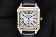 2022 Cartier Santos Dumont Large Model 18K Rose Gold & Steel W2SA001 4240 FS