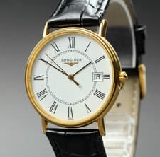 [MINT] Longines Grand Classic L4.720.2 33mm White Roman Date Quartz Men's Watch