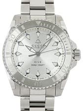 GUCCI Dive Automatic Watch YA136354 Silver Dial 40mm