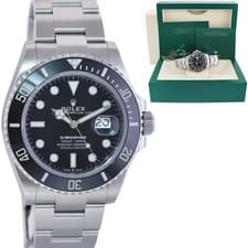 MINT 2023 Rolex Submariner 41mm Black Ceramic Stainless Steel 126610LN Watch Box