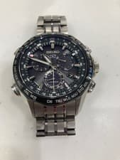 Seiko Astron GPS Solar Chronograph Black Used From Japan