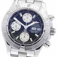 Breitling A13340 Superocean Chronograph Day Date Automatic Men s Good Condition