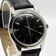 OMEGA Watch Seamaster 165.003 Silver Black Automatic Leather Unisex Working Auth