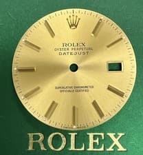 Rolex Datejust 16013 16233 Gold Dial Authentic Used Watch