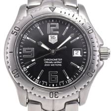 TAG HEUER Link WT5110 Chronometer Date black Dial Automatic Men's Watch C#146802