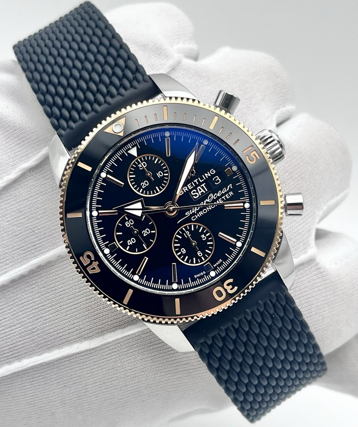 Breitling SuperOcean Heritage II Black/Gold 44mm (U13313121B1S1) 2018 Box Papers