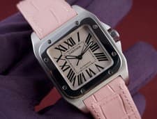 Cartier Santos 100 W20106X8 Ref 2878 33mm Unisex With Papers and Extra Strap