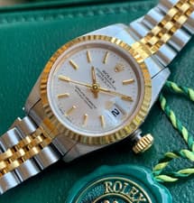 1996 Rolex DateJust 69173 Ladies 26mm 18K Gold & Stainless Steel Watch - Mint
