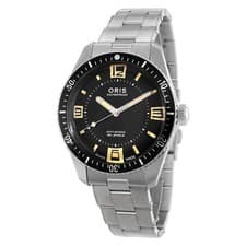 Oris Divers 60th Anniversary Edition Automatic Black Dial Watch 01 733 7772