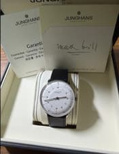 Used Working Junghans Max Bill 027/3500.02 Automatic Sapphire crystal From JPN