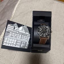 Tissot Black Dial Mens Watch Timepiece Dress Style Classic Stainless Steel