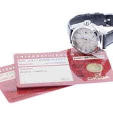 OMEGA SEAMASTER AQUATERRA 231.10.30.61.02.001 30mm SS Leather Silver Dial #C1741