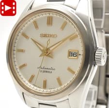Rare! [Exc+5] SEIKO Mechanical SARB033 6R15-00C0 White Gold Automatic Mens JAPAN