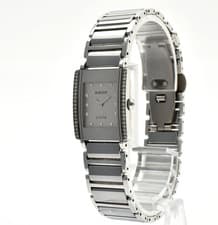 [N MINT] Rado Jubile 153.0430.3 12P Diamond Bezel 18mm Silver Ladies Watch JAPAN