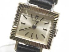 TUDOR Tudor Ladies Mechanical Watch Square 12006 K18WG Case Tudor White Gold 7C