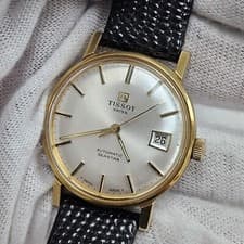 Vintage Mens Wrist Watch Gold Plated Tissot Seastar Automatic Cal. 786-2  Date