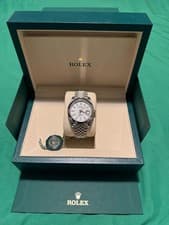 Rolex Datejust 126300 Silver Jubilee Luxury Bracelet with Silver Bezel