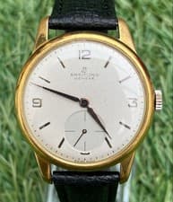 Breitling Vintage Gold Men's Watch Smoseco Rare Collectible From Japan